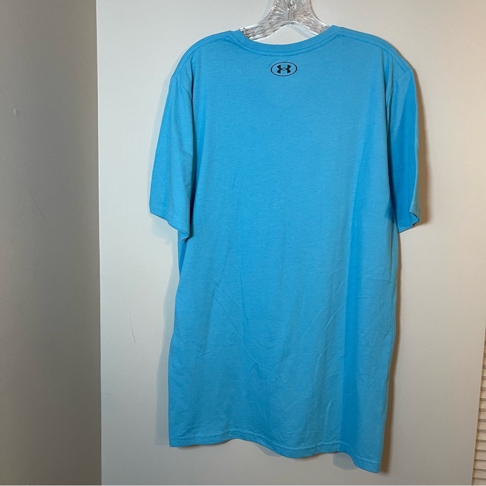 Under Armour Men's Light Blue Short Sleeve Tee - Picture 6 of 7